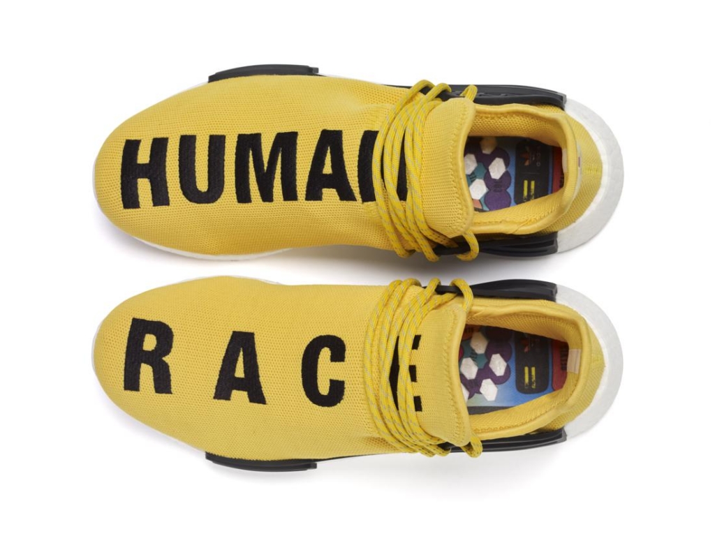adidas human race gialle