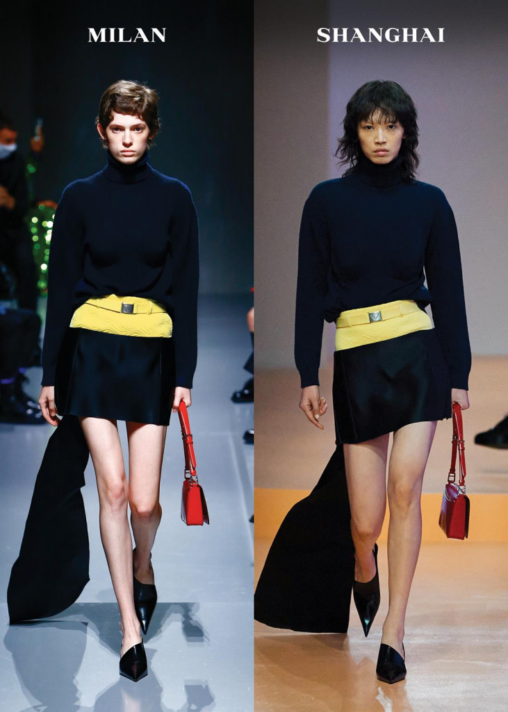 sfilata prada primavera-estate 2022 collezione donna milano fashion week