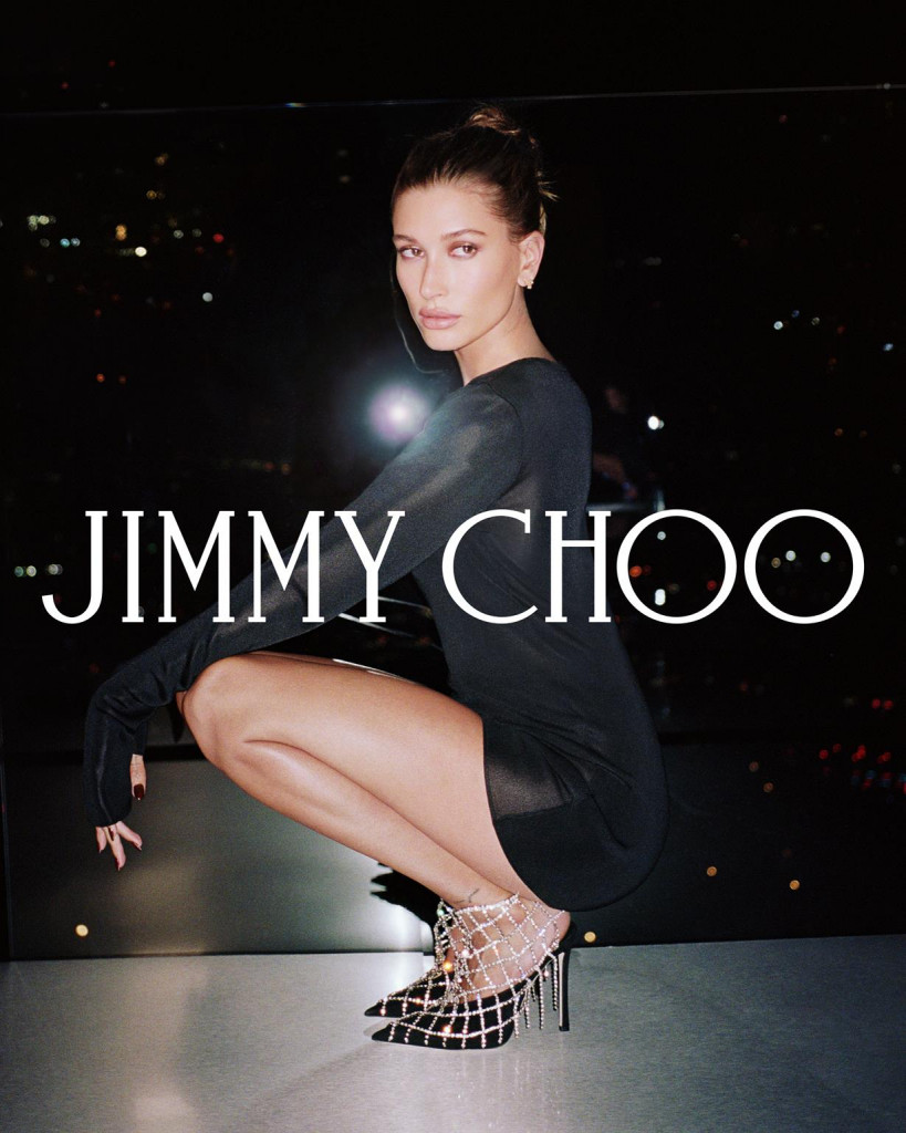 Hailey Bieber nuovo volto di Jimmy Choo