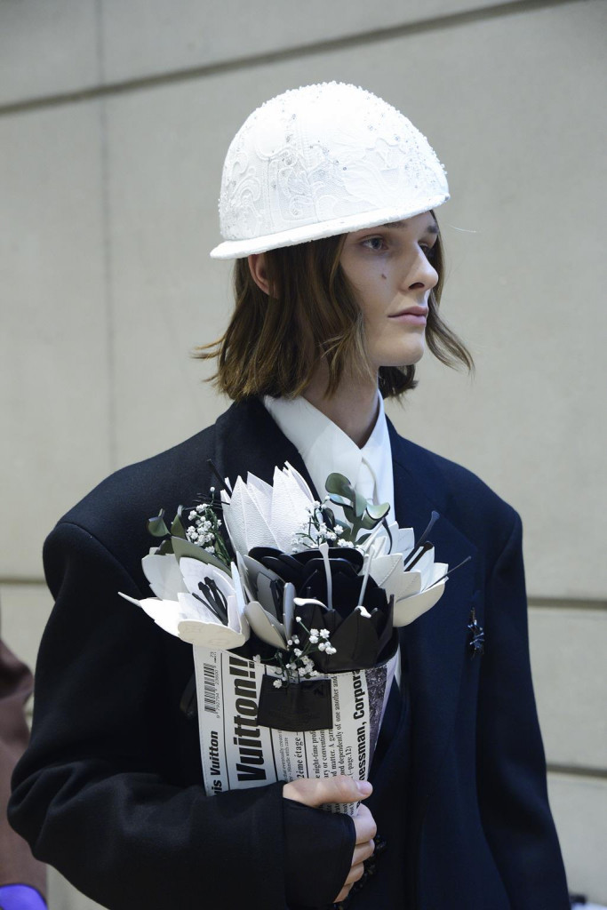 sfilata louis vuitton modelli backstage