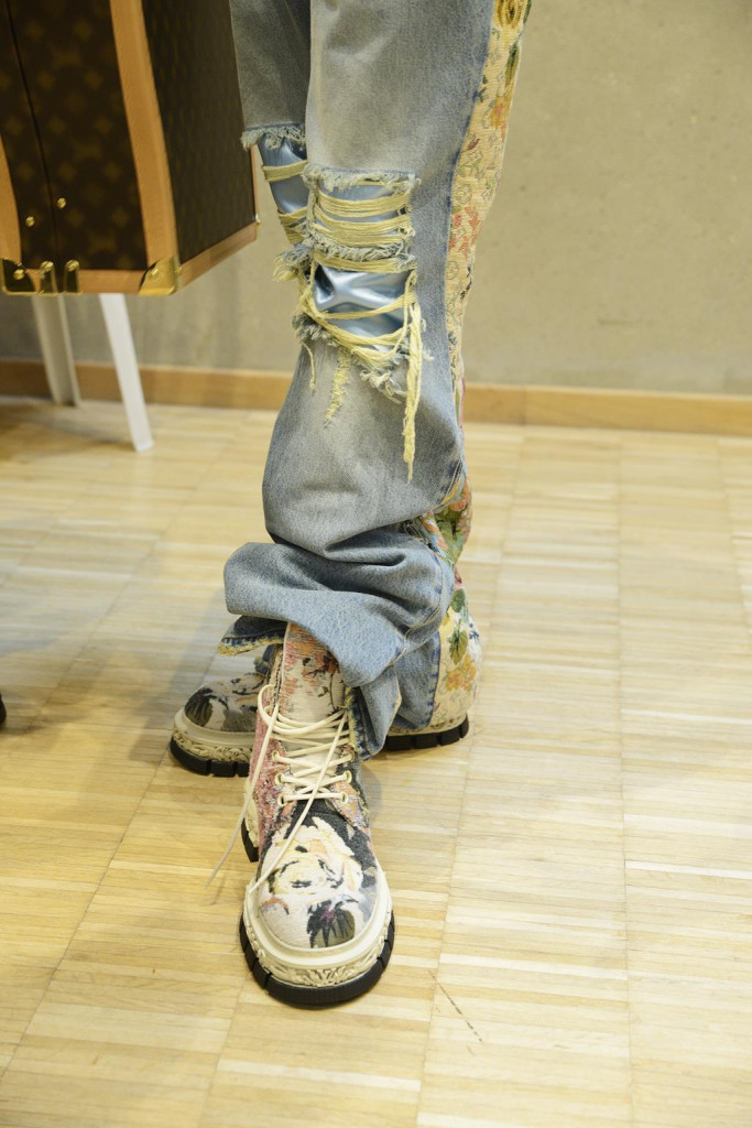 sfilata louis vuitton modelli backstage