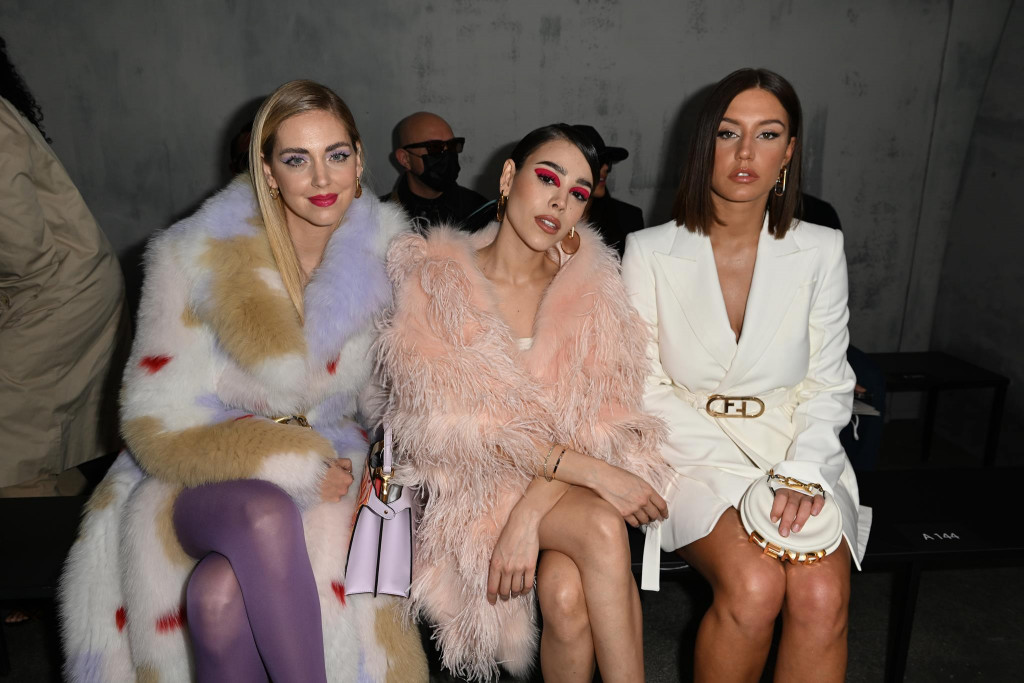 MILAN, ITALY - FEBRUARY 23: attends the Fendi Fashion Show on February 23, 2022 in Milan, Italy. (Photo by Jacopo M. Raule/Getty Images for Fendi)