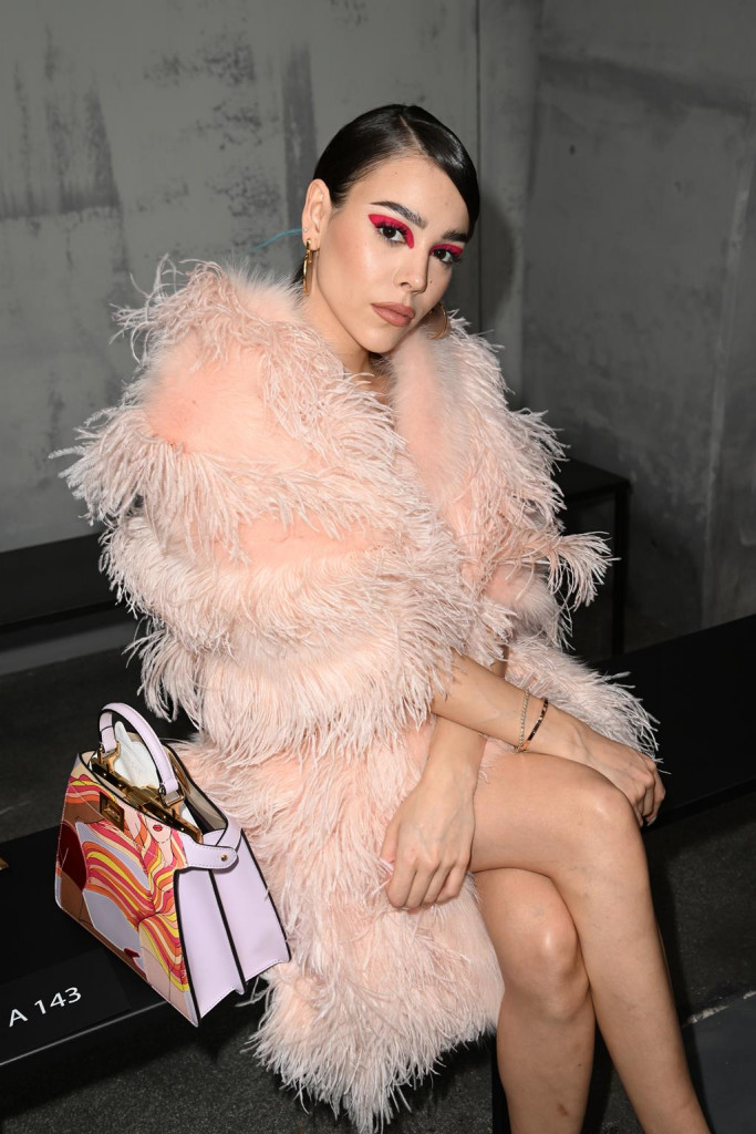 MILAN, ITALY - FEBRUARY 23: attends the Fendi Fashion Show on February 23, 2022 in Milan, Italy. (Photo by Jacopo M. Raule/Getty Images for Fendi)