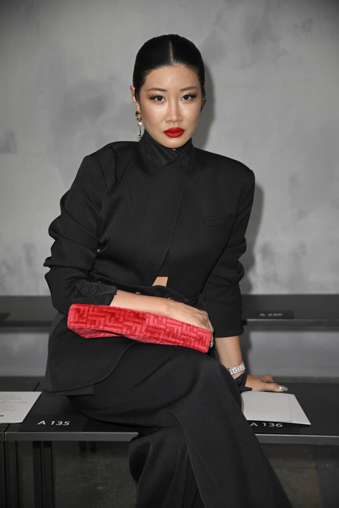 MILAN, ITALY - FEBRUARY 23: attends the Fendi Fashion Show on February 23, 2022 in Milan, Italy. (Photo by Pietro S. D'Aprano/Getty Images for Fendi)
