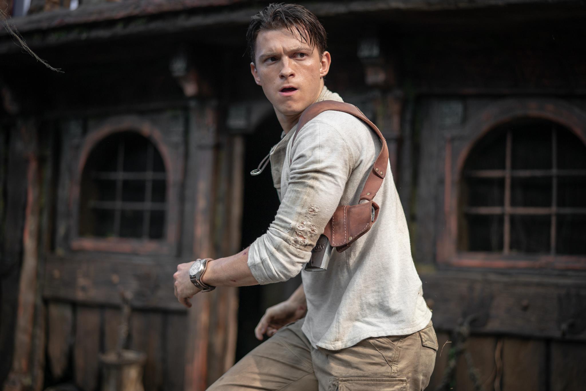 Tom Holland stars as Nathan Drake in Columbia Pictures' UNCHARTED. photo by: Clay Enos