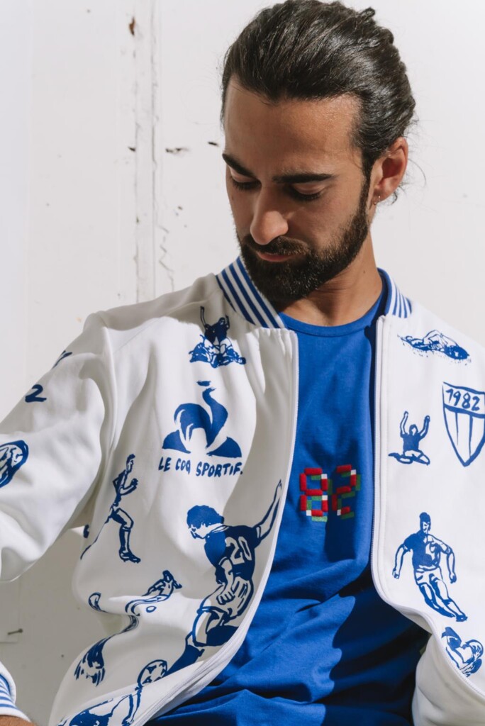 capsule collection le coq sportif anniversario vittoria mondiale 1982 in spagna