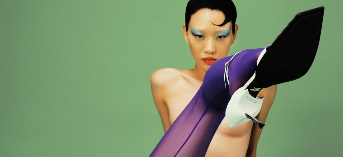 mugler x wolford capsule collection campagna pubblicitaria zhong lin