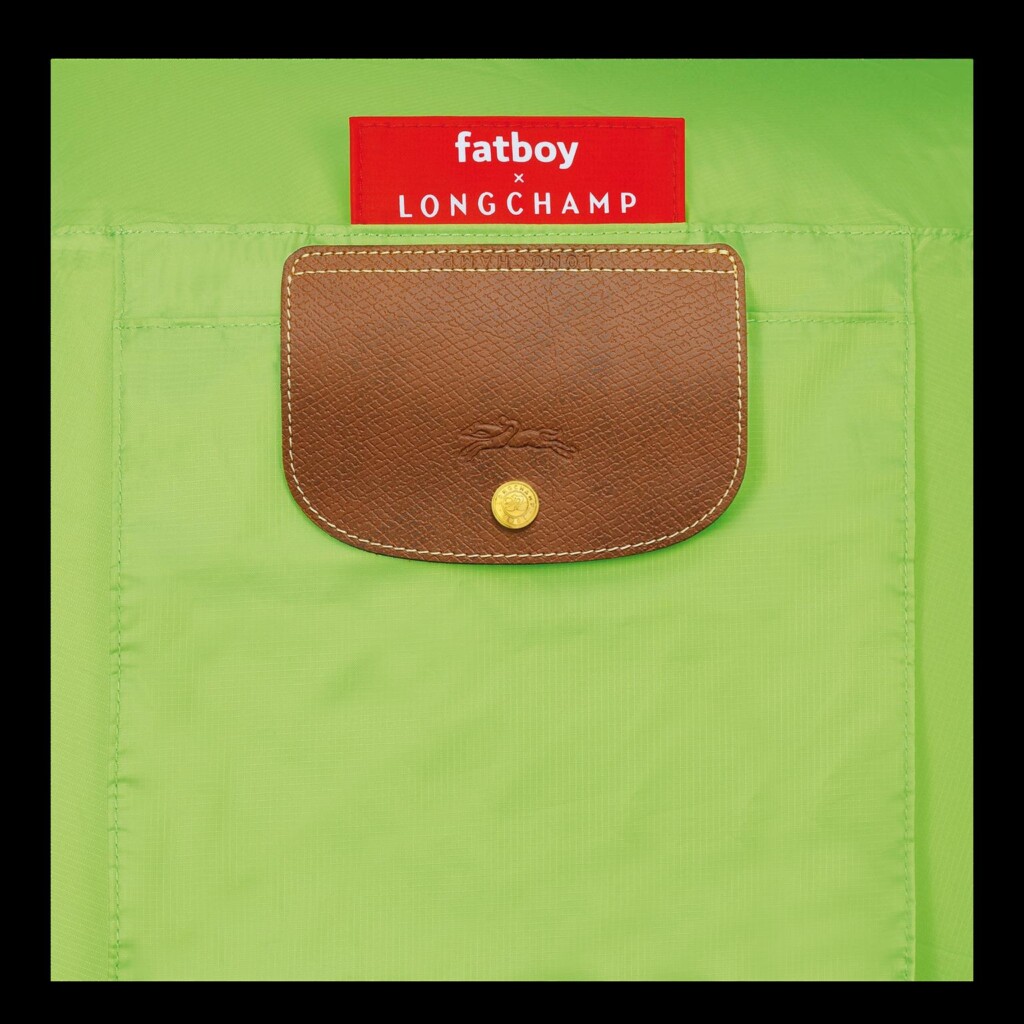 longchamp x fatboy cuscino gonfiabile per la spiaggia