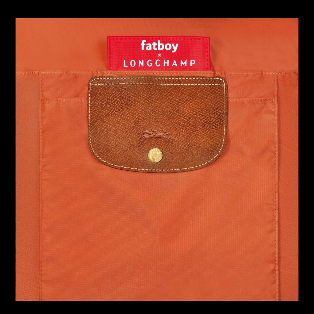 longchamp x fatboy cuscino gonfiabile per la spiaggia