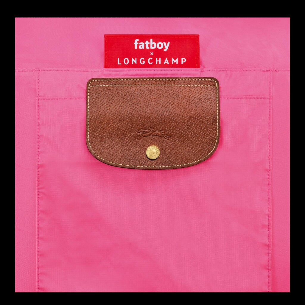 longchamp x fatboy cuscino gonfiabile per la spiaggia