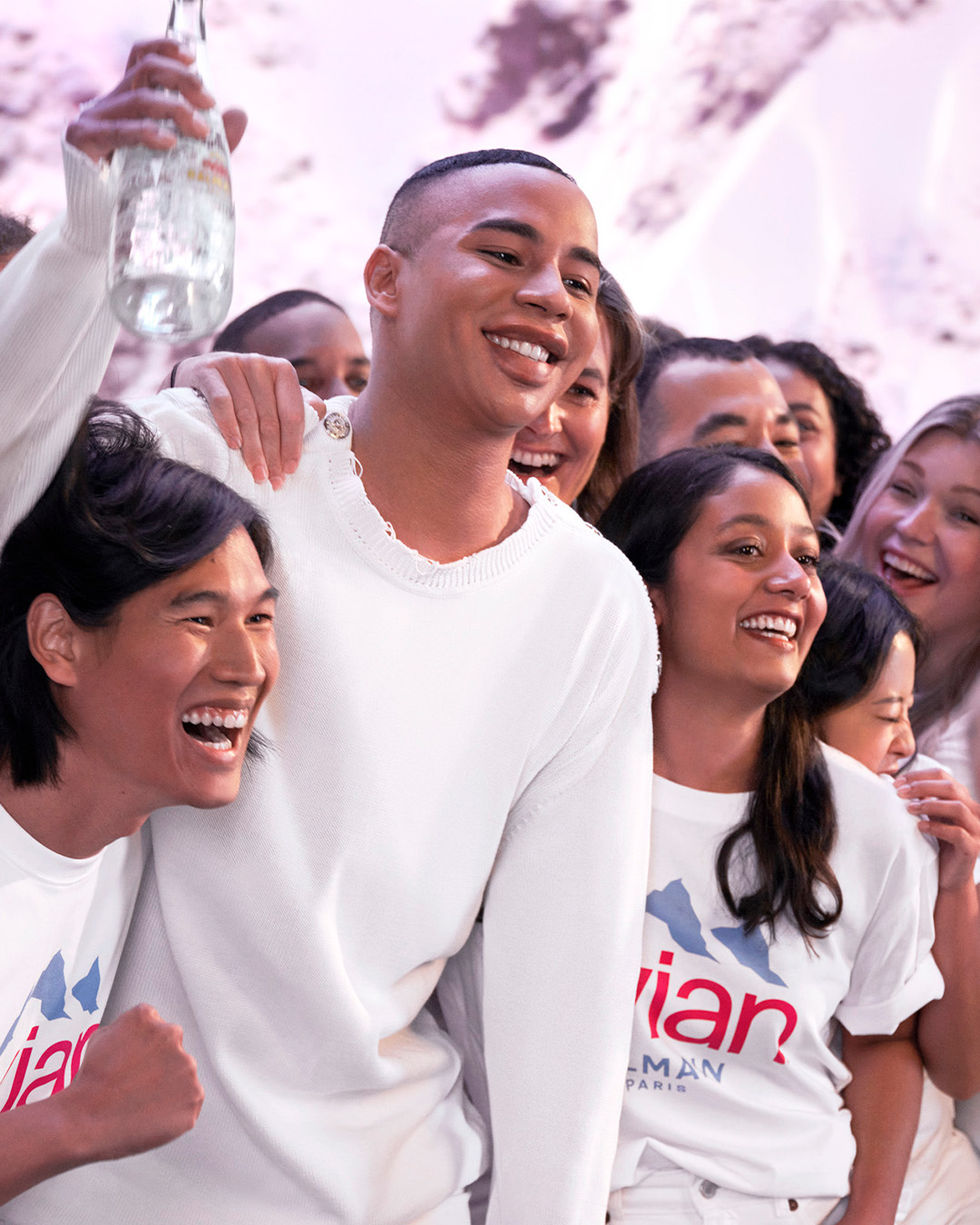 evian balmain collaborazione