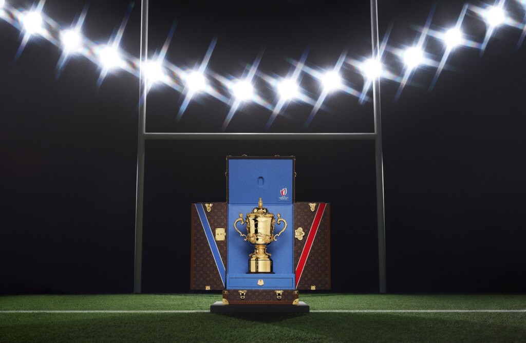 louis vuitton - baule porta trofeo coppa del mondo di rugby 2023