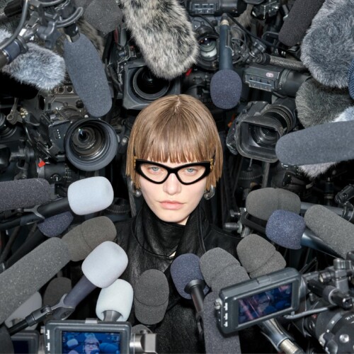 nuova campagna pubblicitaria balenciaga fw eyewear occhiali da vista occhiali da sole