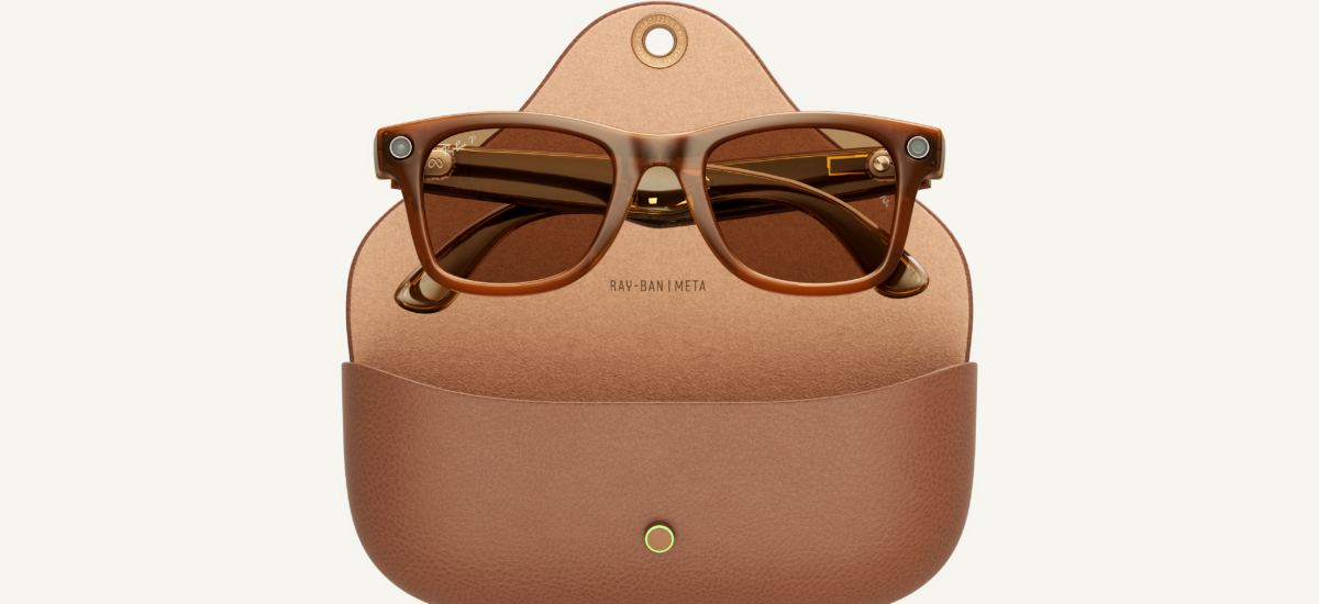 Ray-Ban Meta Smart Glasses - Charging Case Open