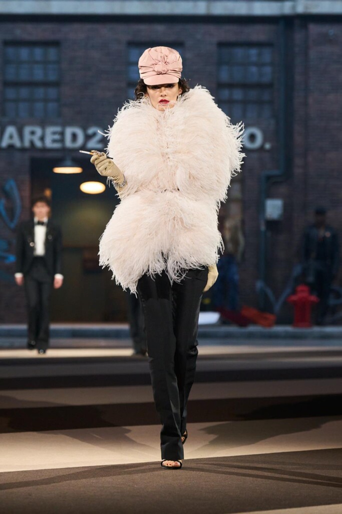 sfilata dsquared2 collezione autunno inverno 2025 celebra 30 anni brand milano fashion week foto