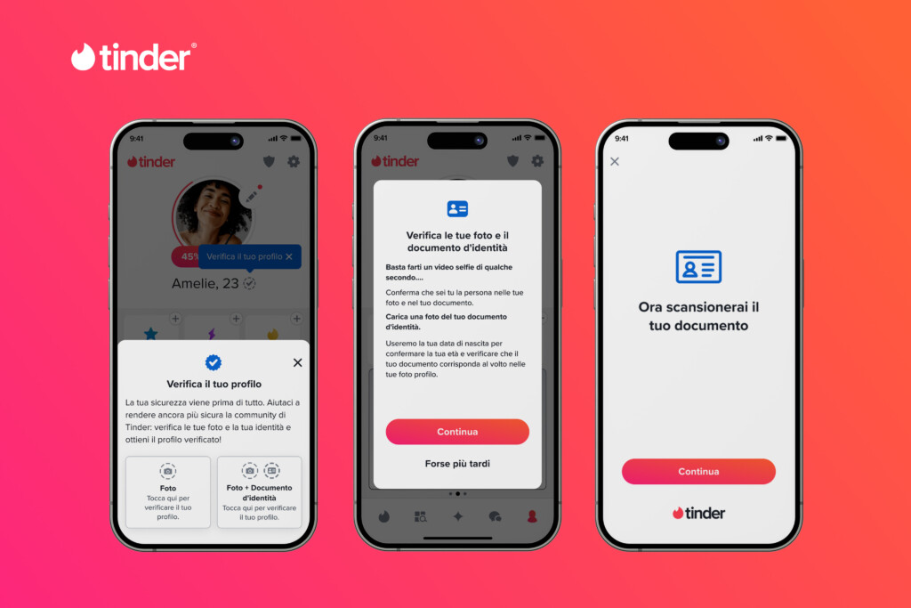 tinder badge verifica profilo
