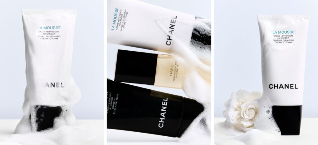 chanel la mousse detergente viso camelia