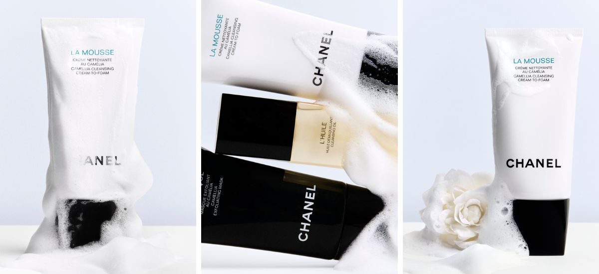 chanel la mousse detergente viso camelia