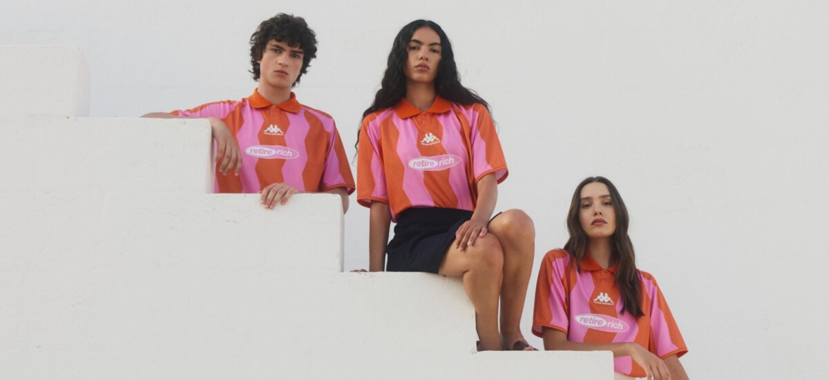 kappa x trade republic retire rich maglietta