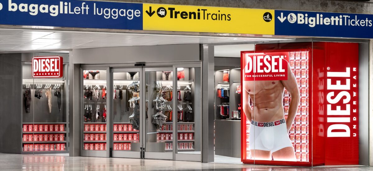 Diesel store underwear calze moda retail 5