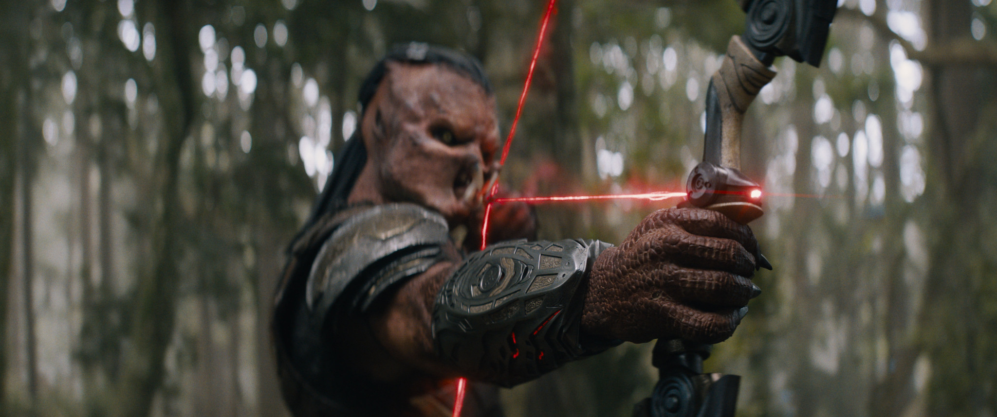 Dek (Dimitrius Schuster-Koloamatangi) in 20th Century Studios' PREDATOR: BADLANDS film. Photo courtesy of 20th Century Studios. © 2025 20th Century Studios. All Rights Reserved.