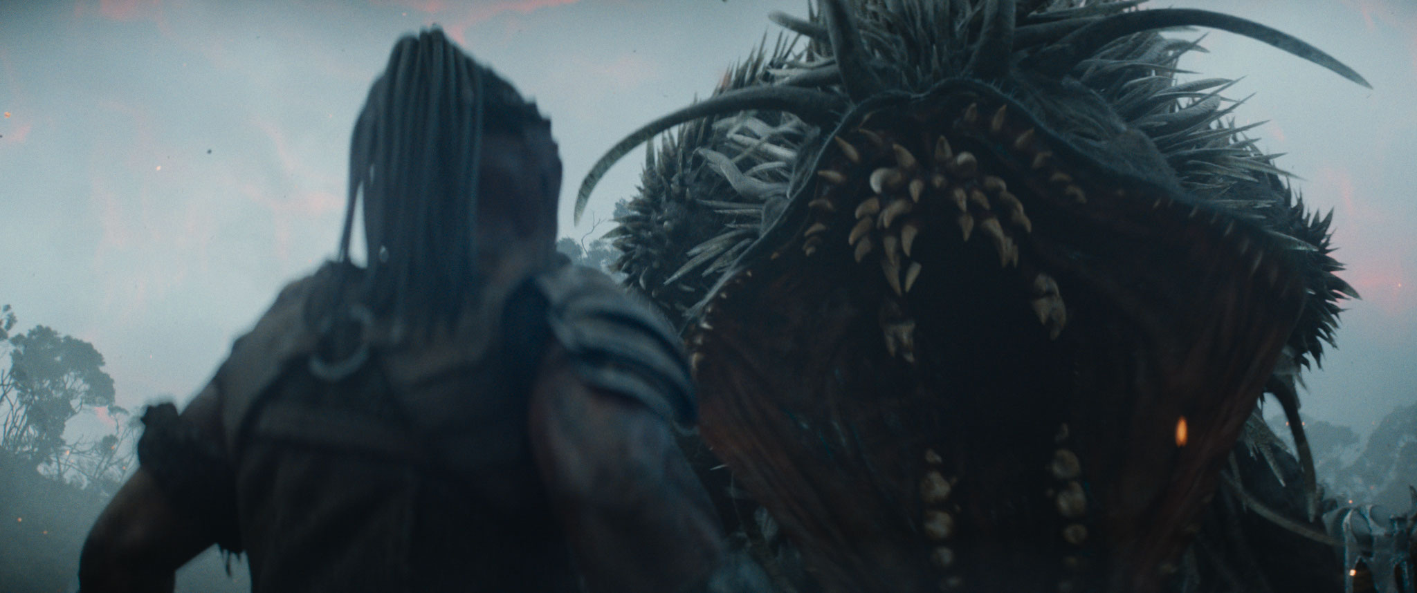 Dimitrius Schuster-Koloamatangi as Dek in 20th Century Studios' PREDATOR: BADLANDS film. Photo courtesy of 20th Century Studios. © 2025 20th Century Studios. All Rights Reserved.