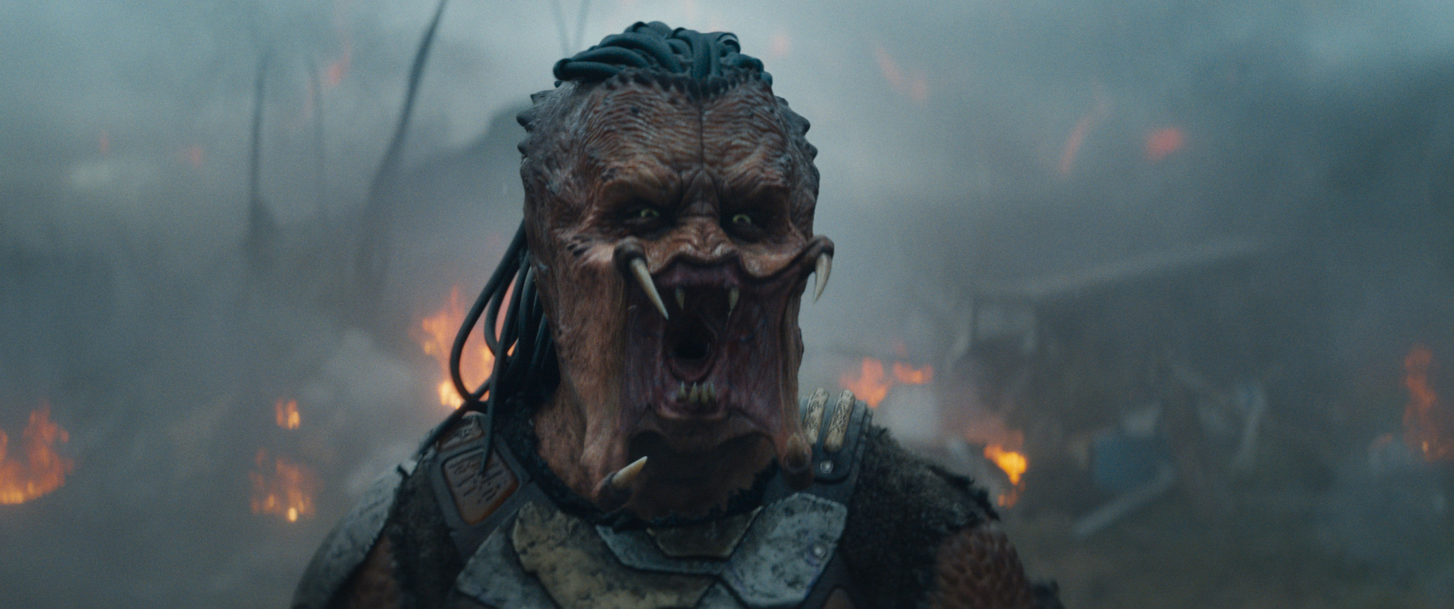Dek (Dimitrius Schuster-Koloamatangi) in 20th Century Studios' PREDATOR: BADLANDS film. Photo courtesy of 20th Century Studios. © 2025 20th Century Studios. All Rights Reserved.