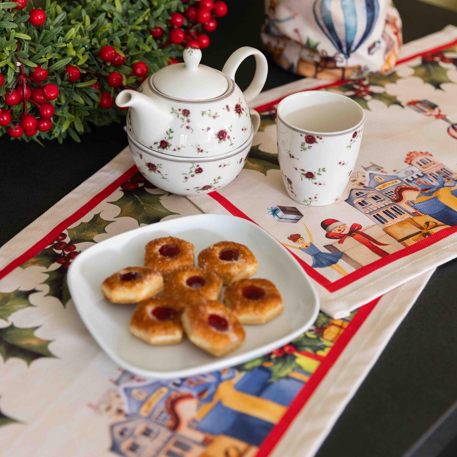 OLIVIA HOME NATALE TAVOLA DECORAZIONE (3)