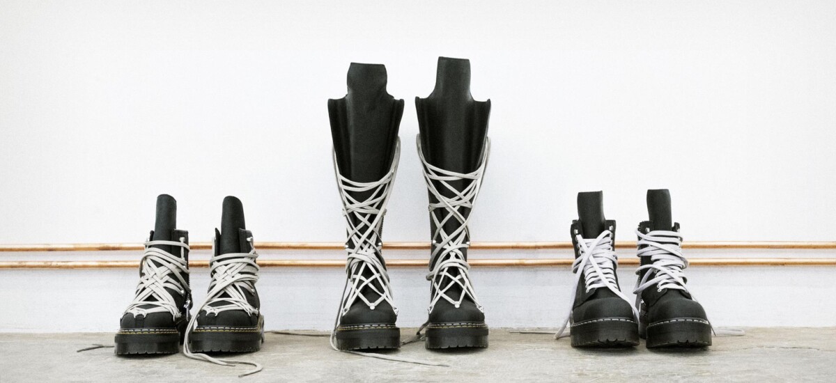 nuova capsule Dr. Martens x Rick Owens con anima punk