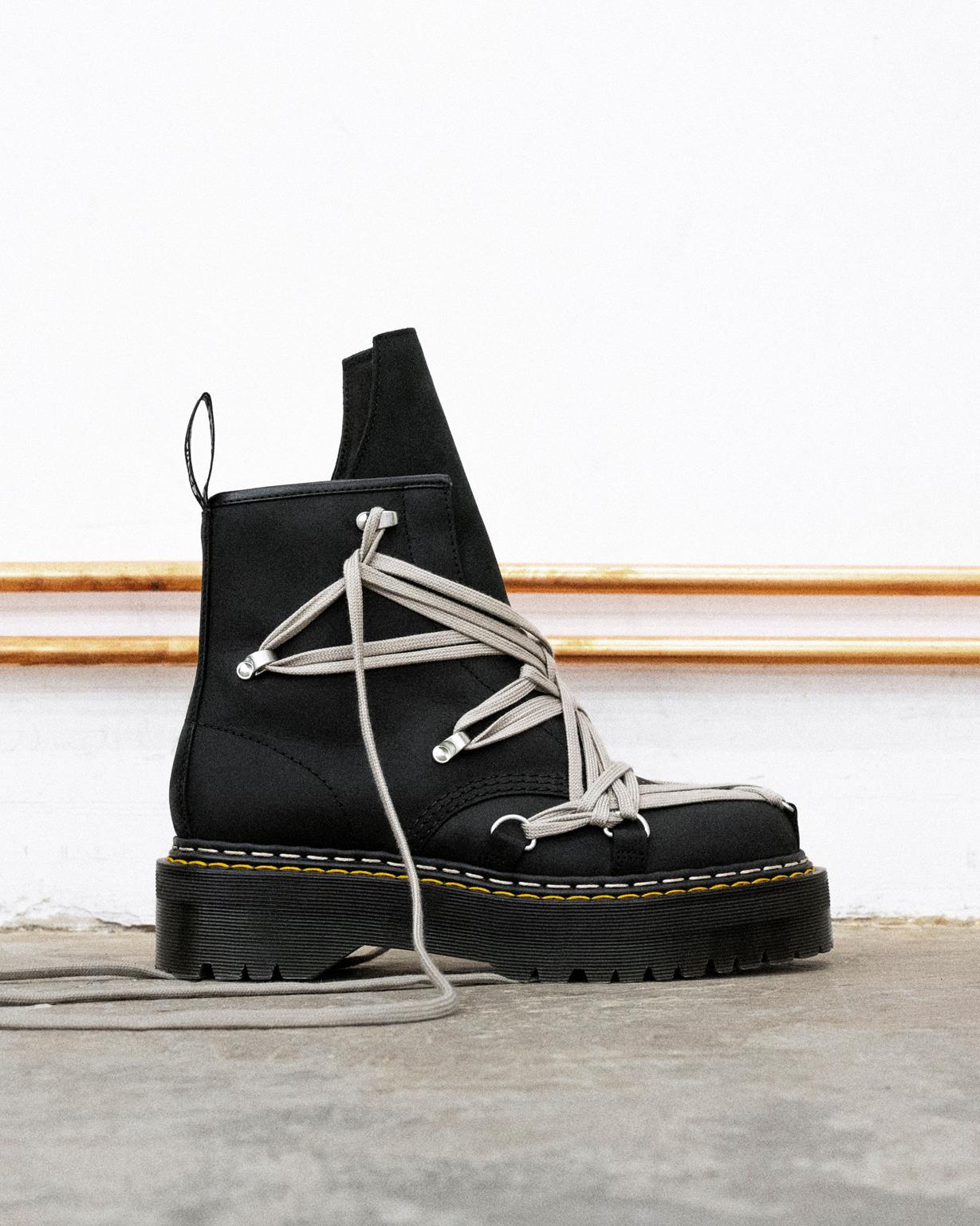 nuova capsule Dr. Martens x Rick Owens con anima punk