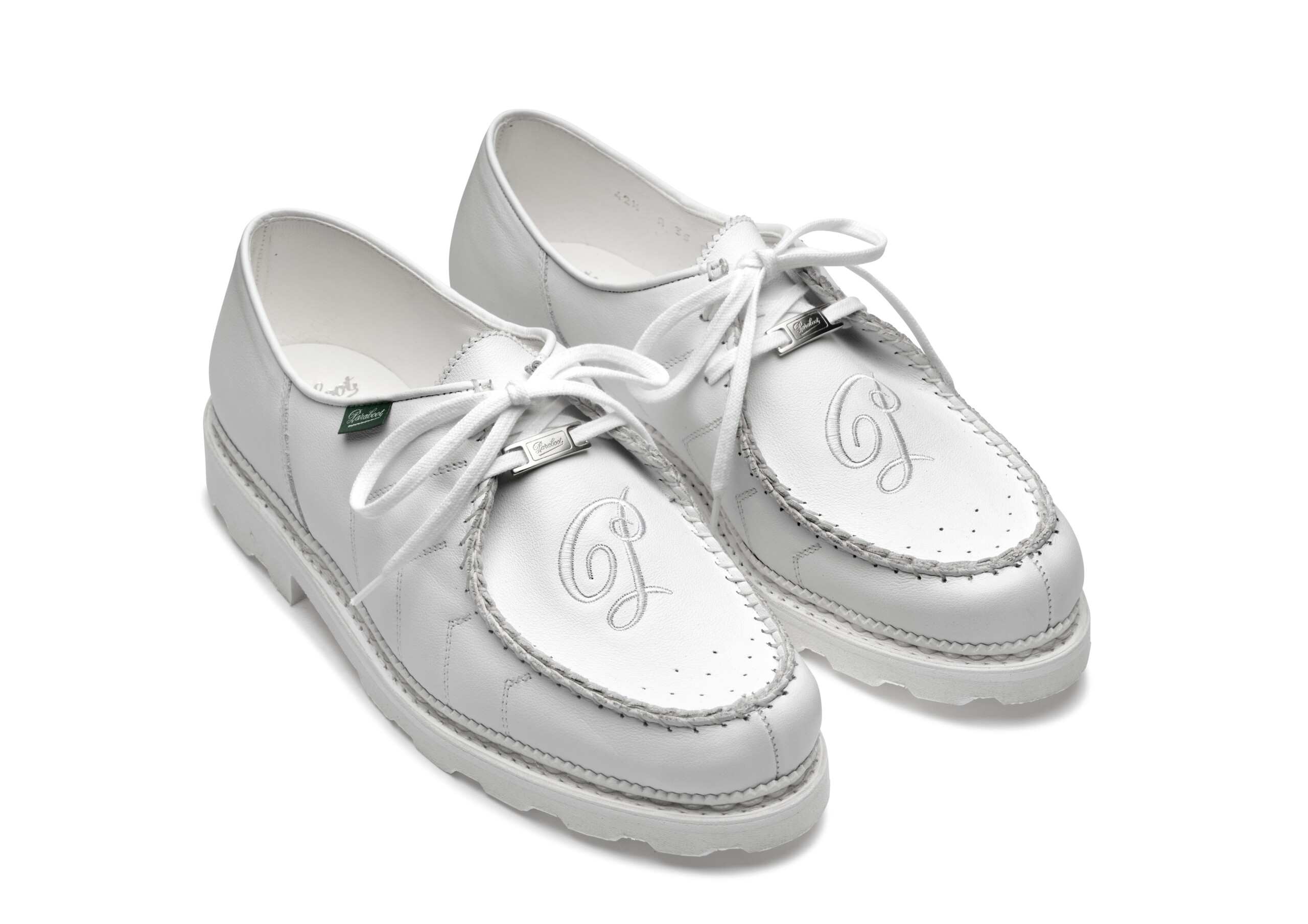 paraboot-michael-1990-marche-blanche-foul-blanc-238821-avant
