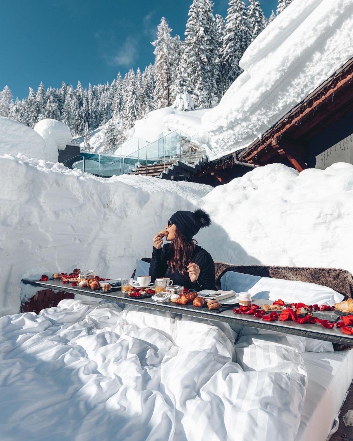 Chalet Al Foss colazione neve