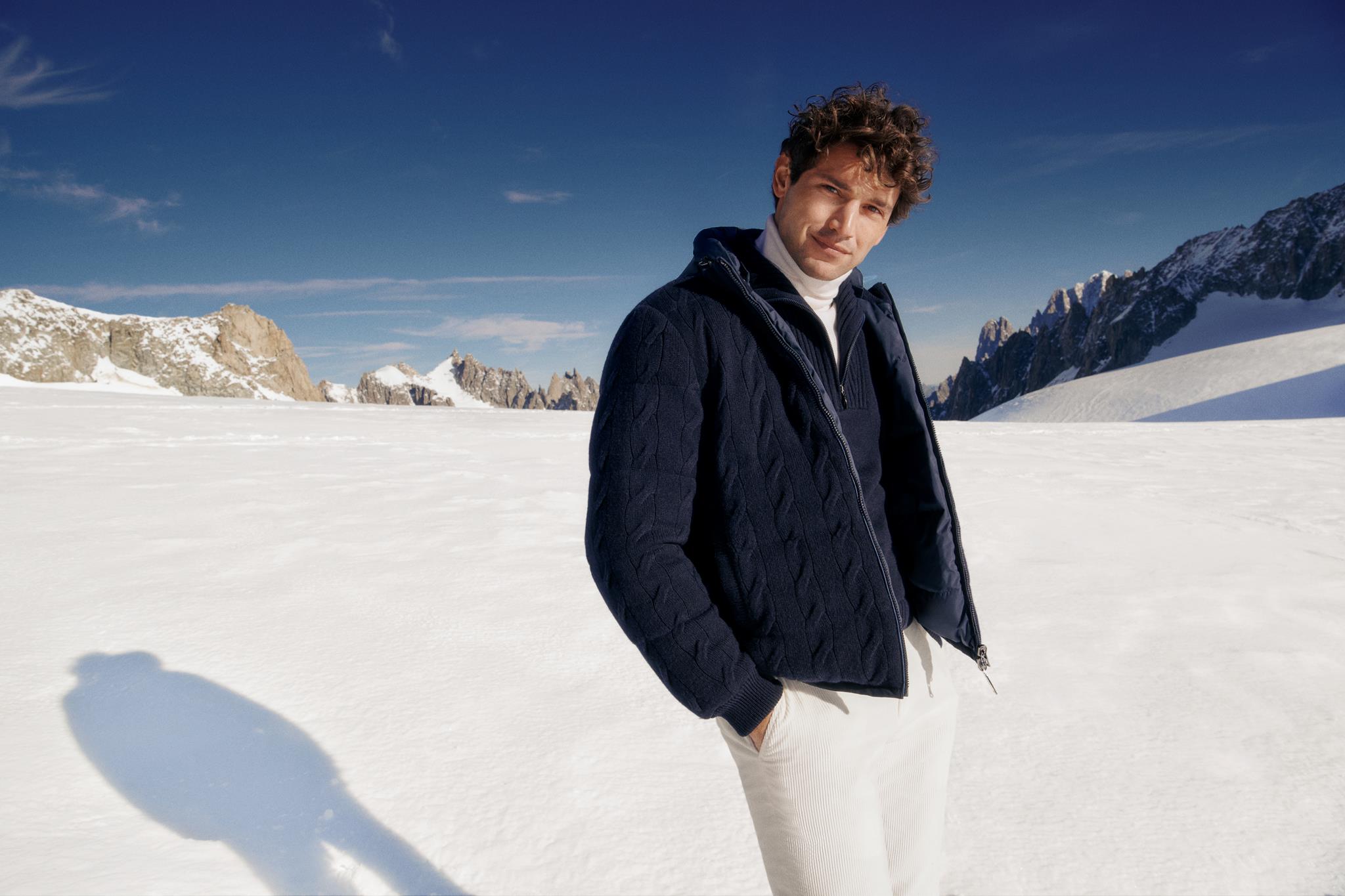 Falconeri celebra il Cashmere Ultrasoft con l’editoriale Ultrasoft Peaks 