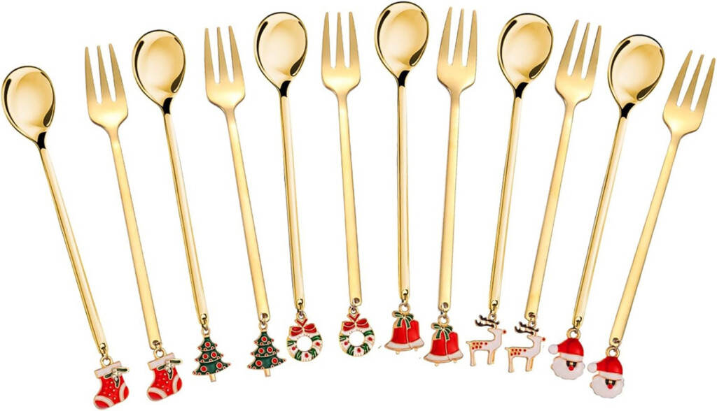Mulaibidin su Amazon.it Set cucchiaini e forchettine da dolce