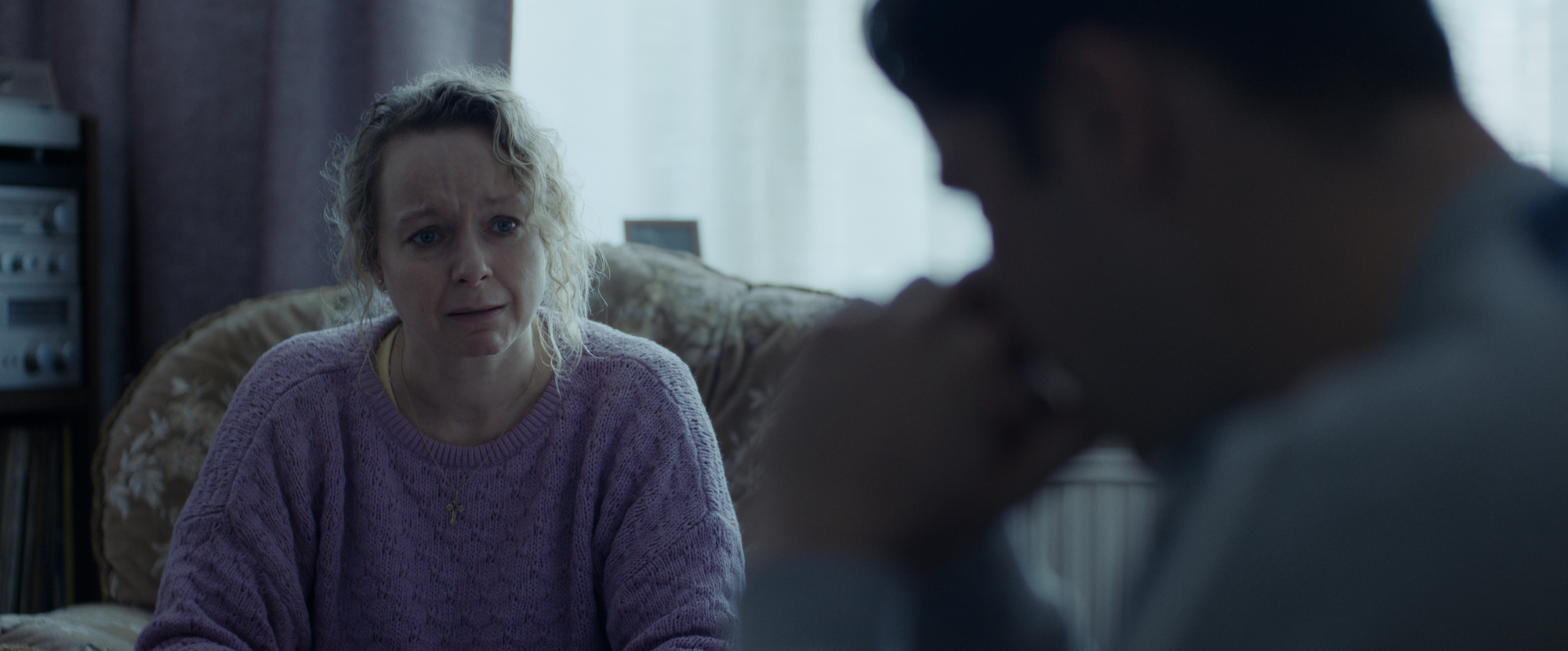 Samantha Morton stars as Nessa in director Ronan Day-Lewis’s ANEMONE, a Focus Features release.Credit: Courtesy of Focus Features / © 2025 Focus Features, LLC. All Rights Reserved.