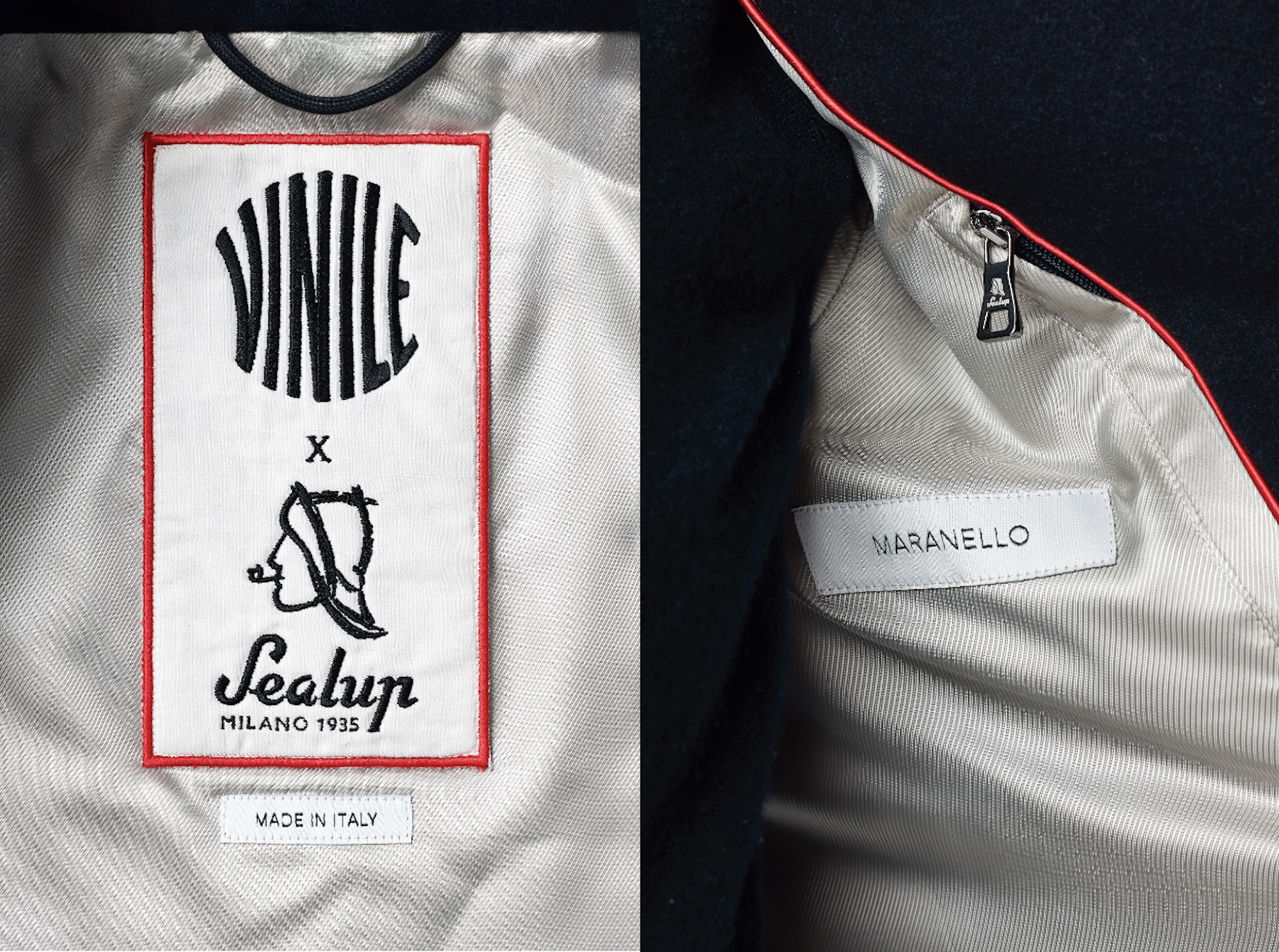 Vinile Sealup capsule abbigliamento peacoat 2