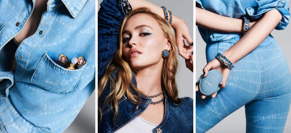 chanel collezione denim makeup