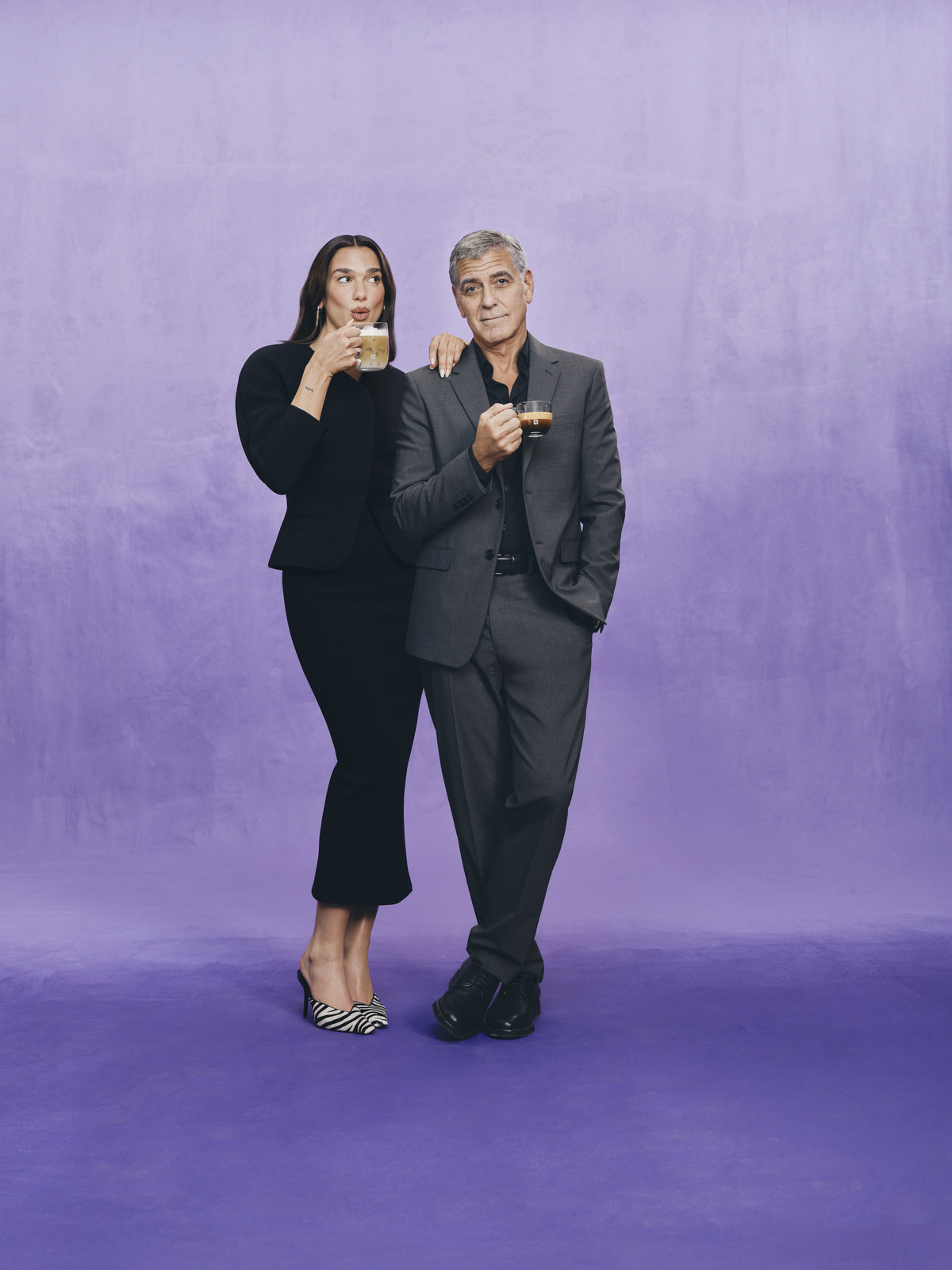Dua Lipa George Clooney Nespresso