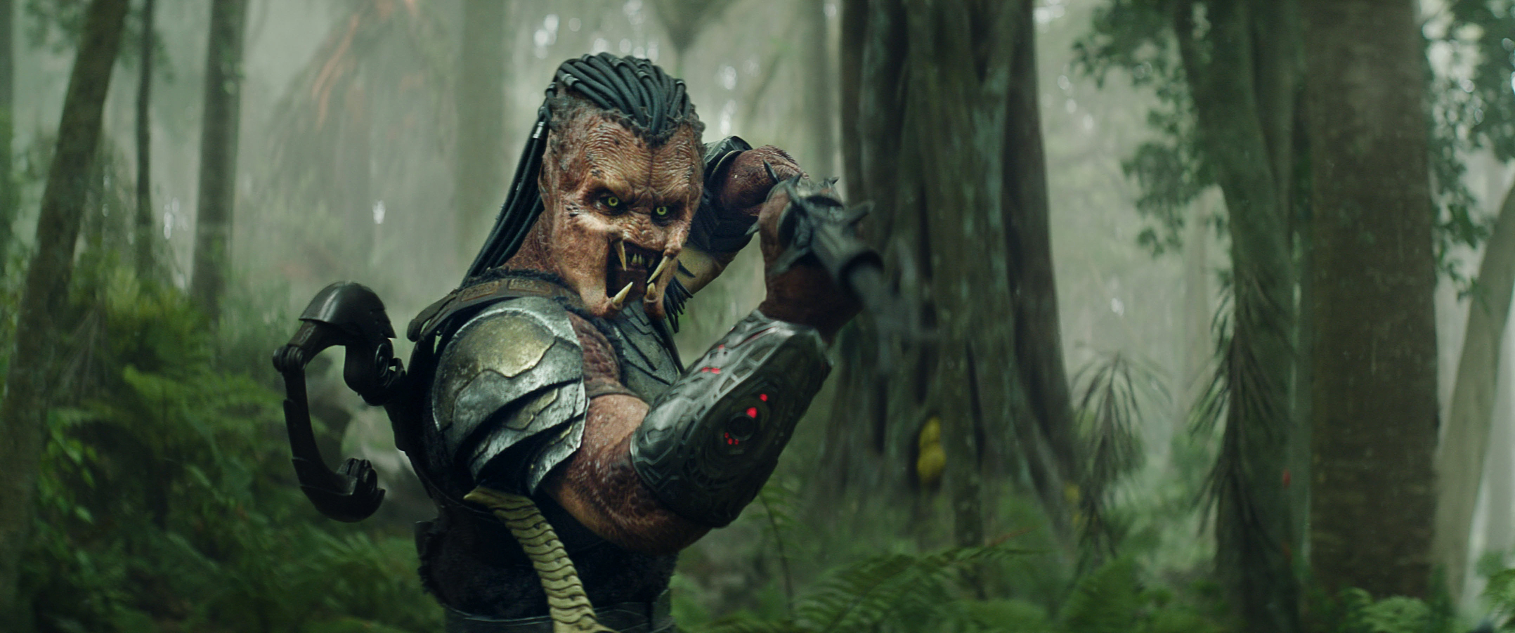 Dimitrius Schuster-Koloamatangi on the set of 20th Century Studios' PREDATOR: BADLANDS film. Photo courtesy of 20th Century Studios. © 2025 20th Century Studios. All Rights Reserved.