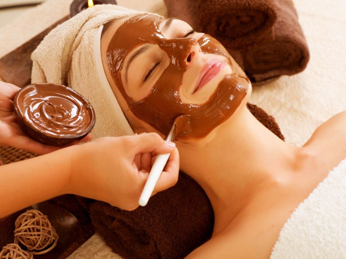 Maschera viso cioccolato