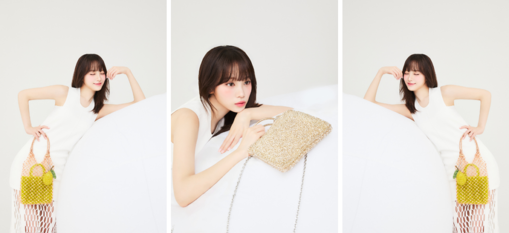 Anteprima e Kim Chaewon la campagna Daily Sparkle con la Wirebag