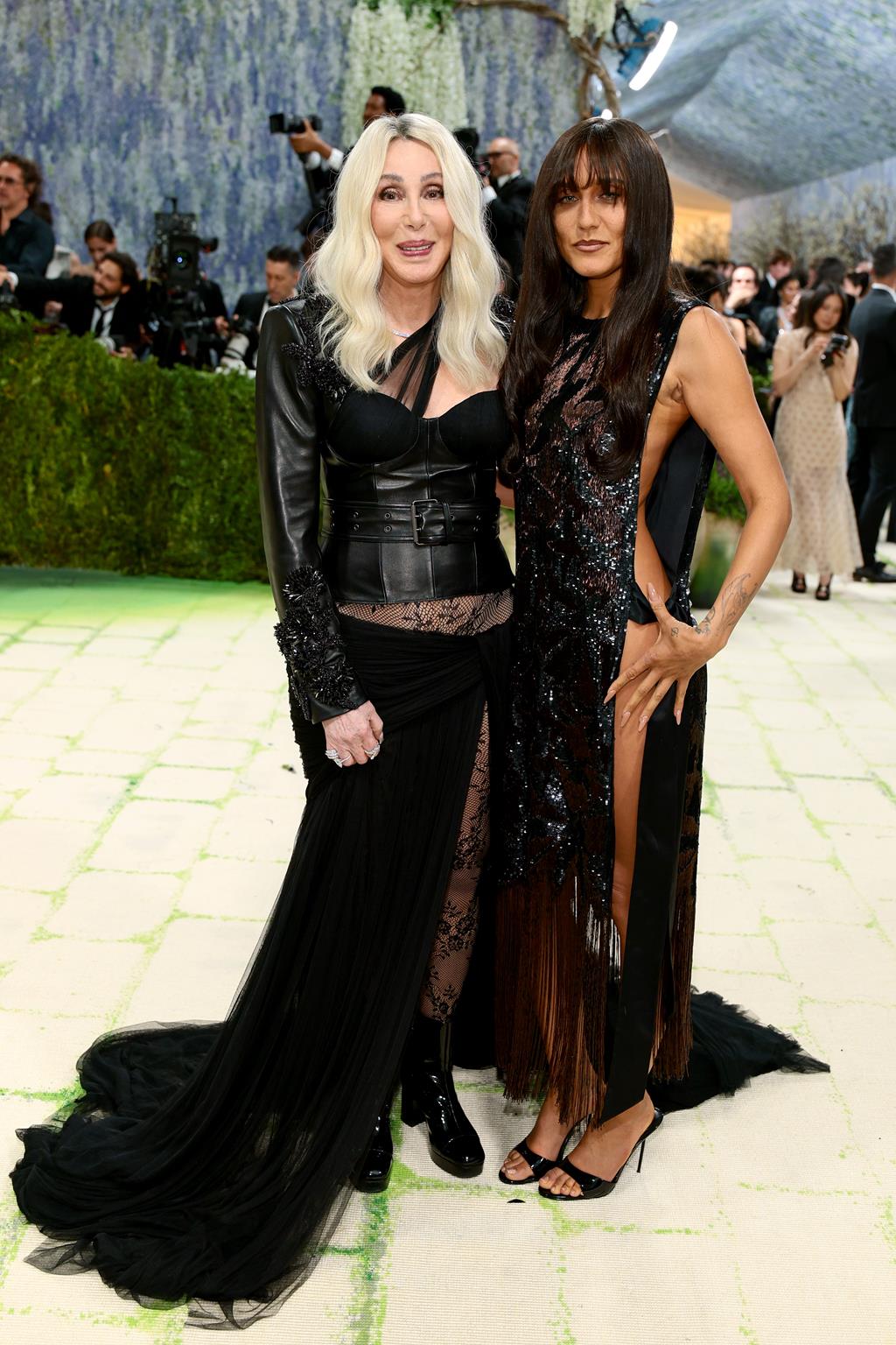 NEW YORK, NEW YORK - MAY 04: (L-R) Cher and Jesse Jo Stark attend the 2026 Met Gala celebrating "Costume Art" at the Metropolitan Museum of Art on May 04, 2026 in New York City. (Photo by Dimitrios Kambouris/Getty Images for The Met Museum/Vogue)