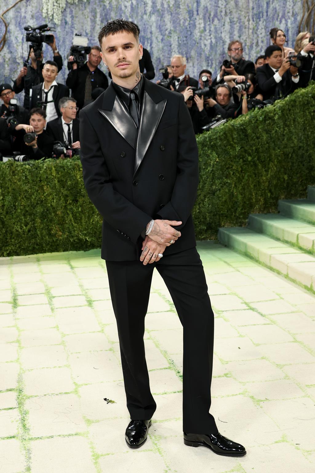 NEW YORK, NEW YORK - MAY 04: Romeo Beckham attends the 2026 Met Gala celebrating "Costume Art" at the Metropolitan Museum of Art on May 04, 2026 in New York City. (Photo by Jamie McCarthy/Getty Images)