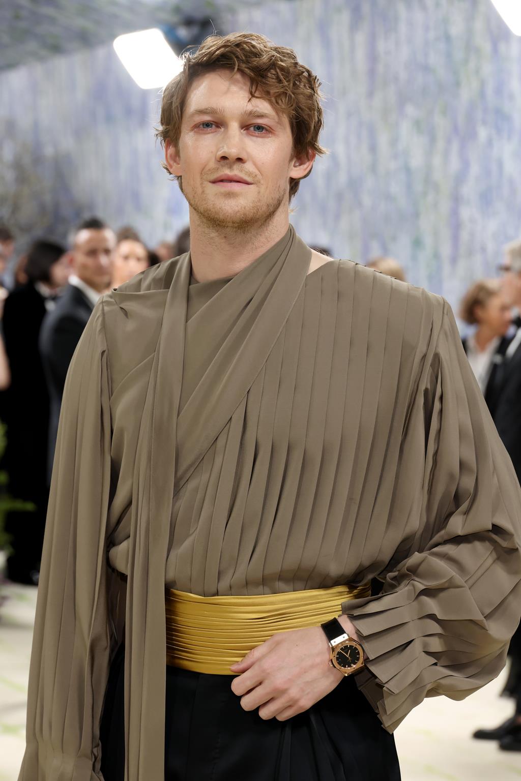 Joe Alwyn Wears the Hublot Classic Fusion King Gold 42mm