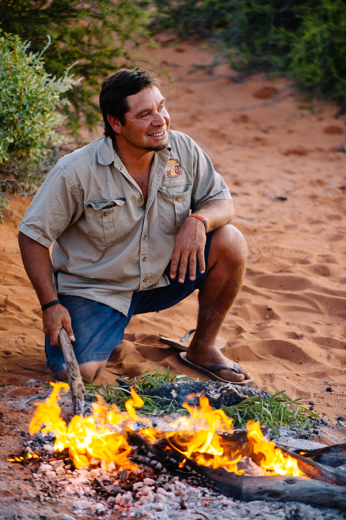 Aboriginal tour guide Darren 'Capes' Capewell from Wula