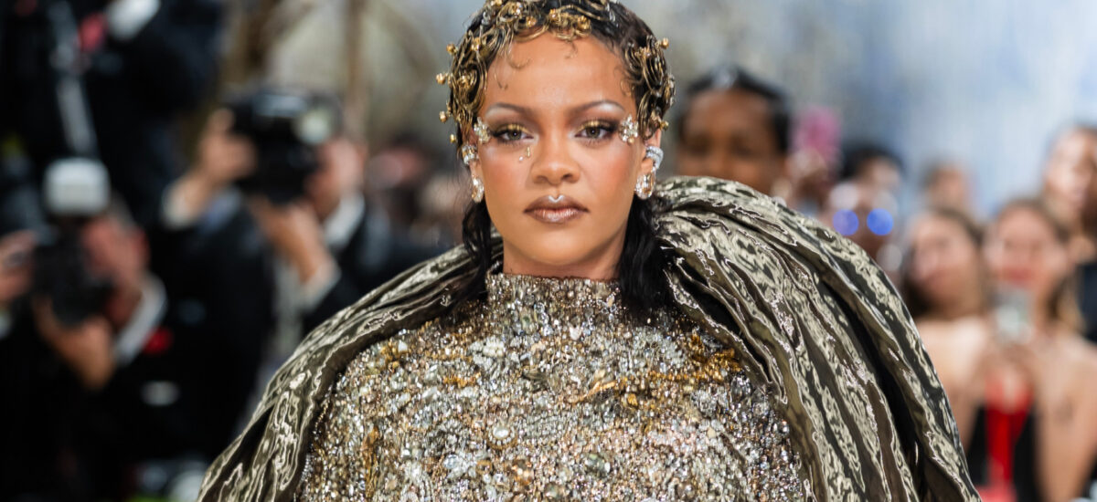 Rihanna in Custom Maison Margiela at The Met Gala 2026 (Close-Up)