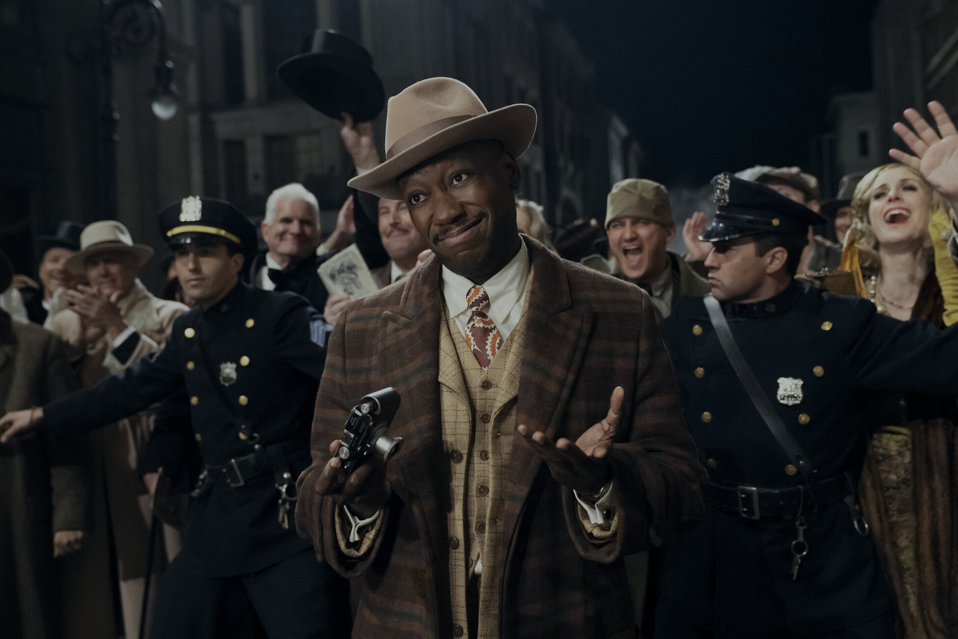 Robbie Robertson (Lamorne Morris) in SPIDER-NOIRPhoto: Aaron Epstein/Prime
© Amazon Content Services LLC