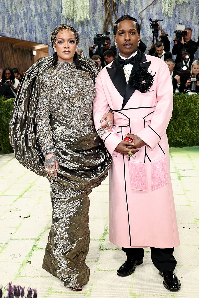 NEW YORK, NEW YORK - MAY 04: (L-R) Rihanna and A$AP Rocky attend the 2026 Met Gala celebrating "Costume Art" at the Metropolitan Museum of Art on May 04, 2026 in New York City. (Photo by Jamie McCarthy/Getty Images)