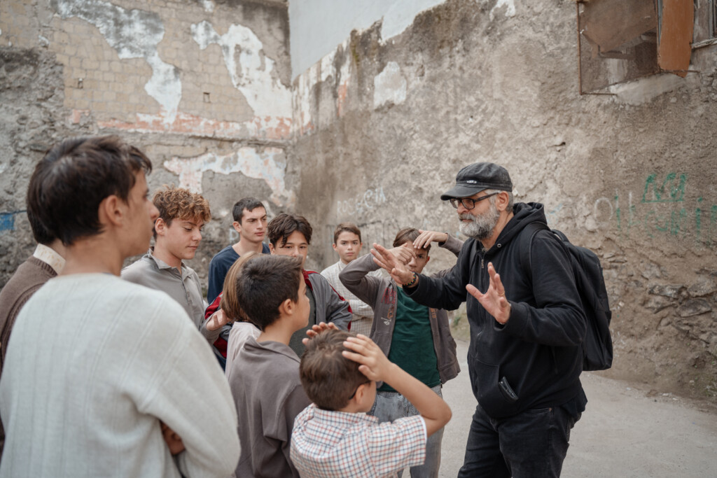 Fortunato Cerlino sul set