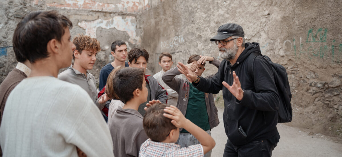 Fortunato Cerlino sul set
